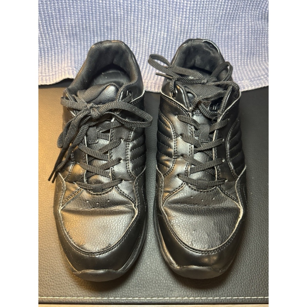 Tredsafe Black Oil & Slip Resistant Black Lace Up Shoes Women's 8 Wide